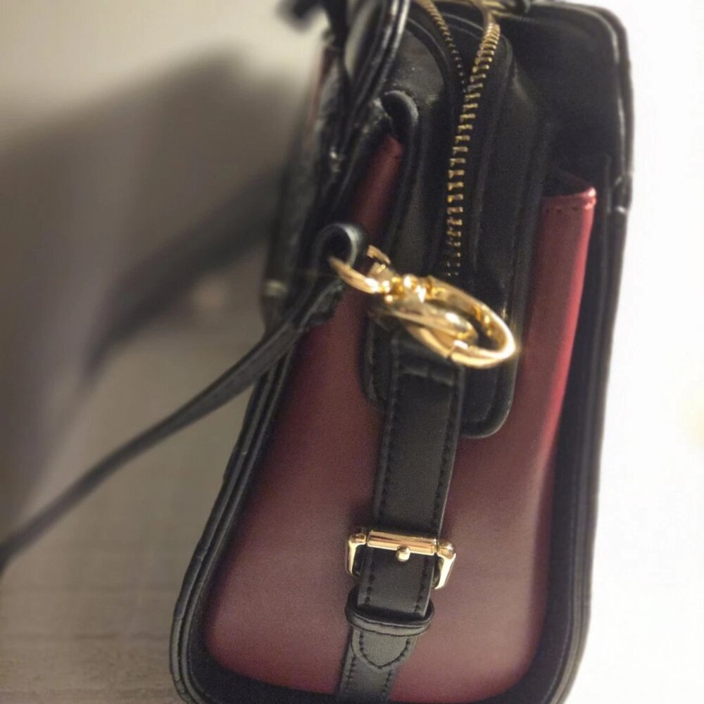 Ana Lublin Fashion Tote Purse Crossbody Shoulder Black Bag View 3